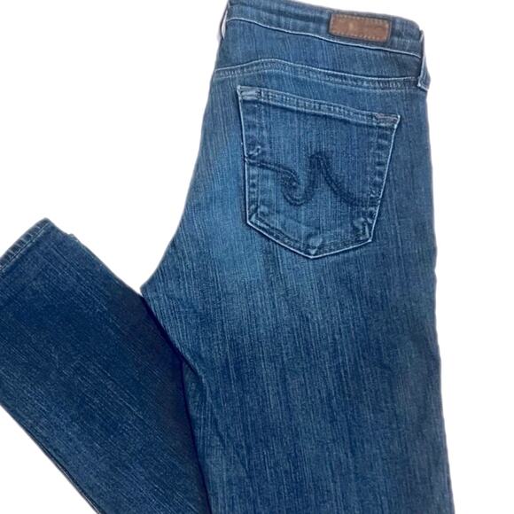 Women’s AG Adriano Goldschmied Jeans Stilt cigarette, low rise dark wash Sz 27R - Picture 1 of 5